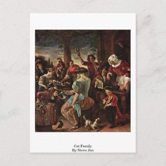 Cat Family by Steen Jan Postkarte (Vorderseite)