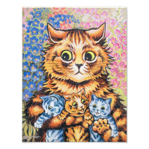 Cat Family   Louis Wain   Fotodruck