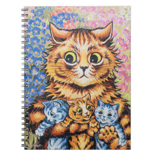 Cat Family Louis Wain Notizblock