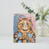 Cat Family | Louis Wain | Postkarte (Stehend Vorderseite)