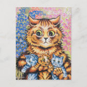 Cat Family | Louis Wain | Postkarte (Vorderseite)