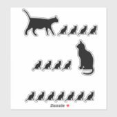 Cat Family Sticker Set (Blatt)