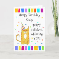 Cat Fans Feline Fun Confetti Party zum Geburtstag