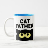 Cat Father lustiges Kaffeegenuss Tasse für Haustie (Links)