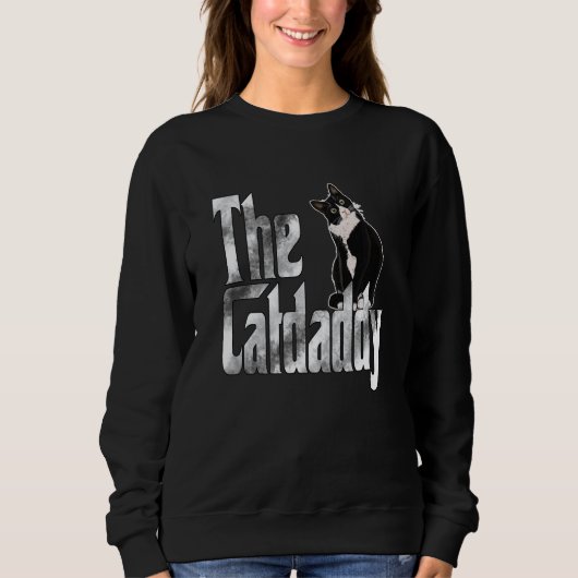 Cat Father The Catfather Crazy Cat Dad Papa  4 Sweatshirt (Vorderseite)