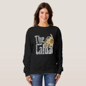 Cat Father The Catfather Crazy Cat Dad Papa Sweatshirt (Vorne ganz)
