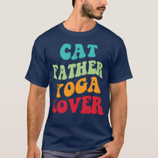 Cat Father Yoga Lover III Vintag T-Shirt