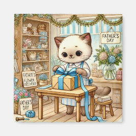 Cat Father's Day Magnet für Cat-Vater