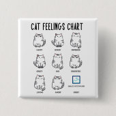 Cat Feelings Chart Button (Vorderseite)