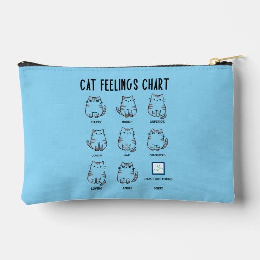Cat Feelings Chart Zubehörtasche (Rückseite)