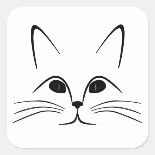 CAT-FELD QUADRATISCHER AUFKLEBER (Vorderseite)