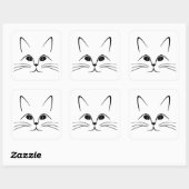 CAT-FELD QUADRATISCHER AUFKLEBER (Blatt)