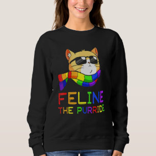Cat Feline The Purride LGBT Gay Pride Sweatshirt