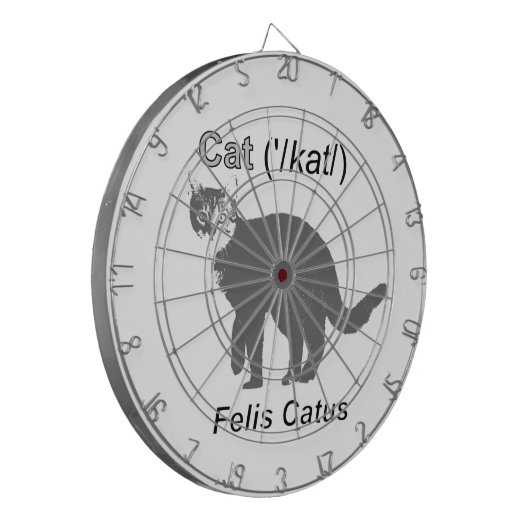 Cat Felis Catus Dartscheibe (Vorderseite Links)