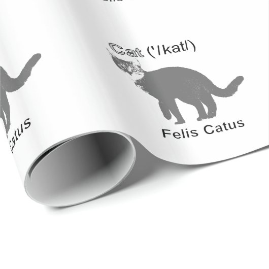 Cat Felis Catus Geschenkpapier (Rolleneckpunkt)