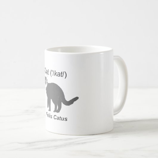 Cat Felis Catus Kaffeetasse (VorderseiteRechts)