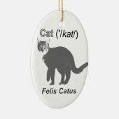 Cat Felis Catus Keramikornament (Rechts)