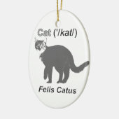 Cat Felis Catus Keramikornament (Links)