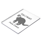 Cat Felis Catus Notizblock (Linke Seite)