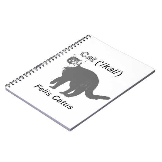 Cat Felis Catus Notizblock (Linke Seite)