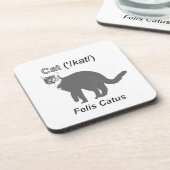 Cat Felis Catus Untersetzer (Linke Seite)
