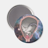 Cat Fetus Magnet (Vorderseite/Rückseite)