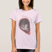 Cat Fetus - Proud Mommy T - Shirt (Vorderseite)