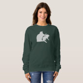 Cat Fight Funny Sweatshirt (Vorne ganz)