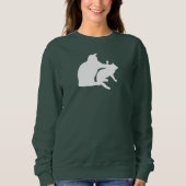 Cat Fight Funny Sweatshirt (Vorderseite)