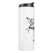 Cat Fight Injured Animal Bandage Feline Domestic Thermosbecher (Nach links gedreht)