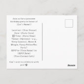 Cat Fish and Chips Party für Londoner Englisch Postkarte (Rückseite)