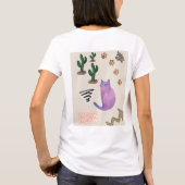 Cat Fish Cactus Meow Paws T - Shirt (Rückseite)