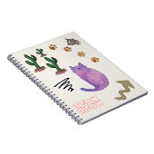 Cat Fish Cactus Notebook Notizblock (Rechte Seite)