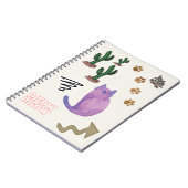 Cat Fish Cactus Notebook Notizblock (Linke Seite)