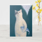 Cat Fish Friends Karte (Gelbe Blume)