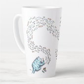 Cat Fish Poetry Milchtasse (Linke Ecke)