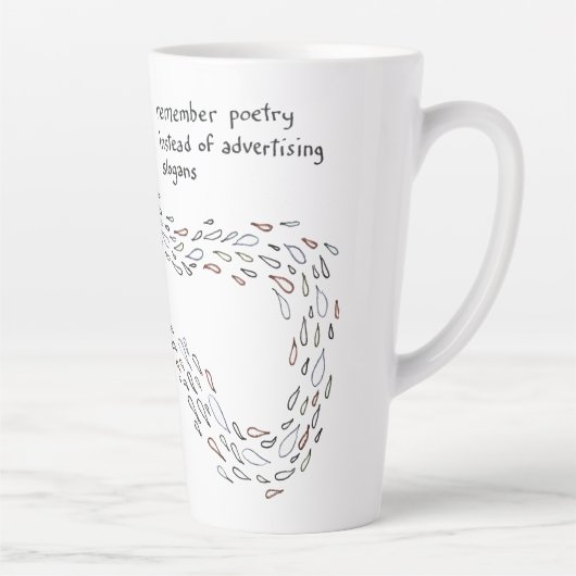 Cat Fish Poetry Milchtasse (Rechts)