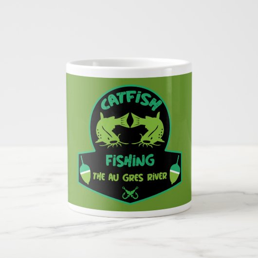 Cat Fishing Au Gres Jumbo-Tasse (Vorderseite)