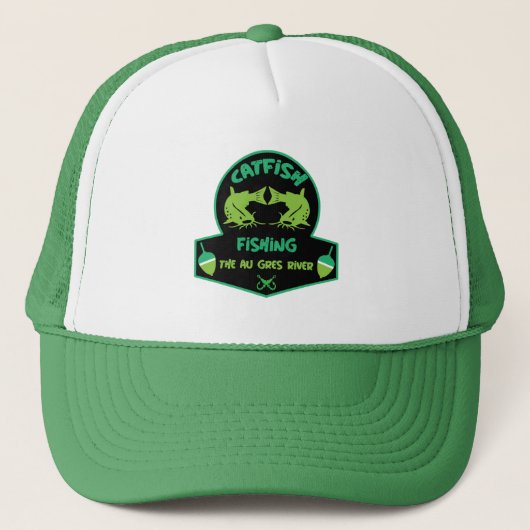 Cat Fishing Au Gres Truckerkappe (Vorderseite)