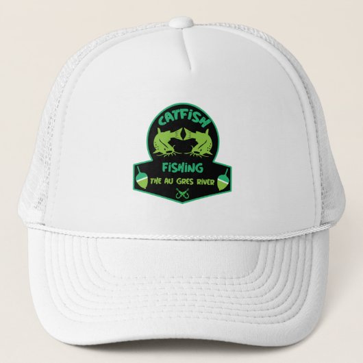 Cat Fishing Au Gres Truckerkappe (Vorderseite)