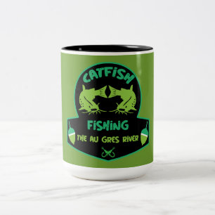 Cat Fishing Au Gres Zweifarbige Tasse
