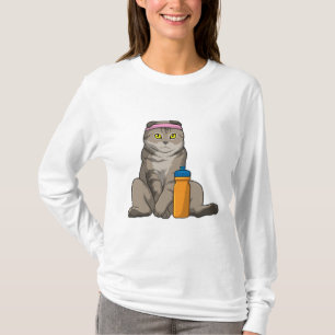 Cat Fitness Drinking Mug T-Shirt
