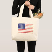 Cat-Flag-T-Shirt Jumbo Stoffbeutel (Vorderseite (Produkt))