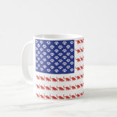 Cat-Flag-T-Shirt Kaffeetasse (Vorderseite Links)