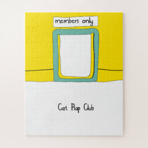 Cat Flap Club Cartoon Puzzle