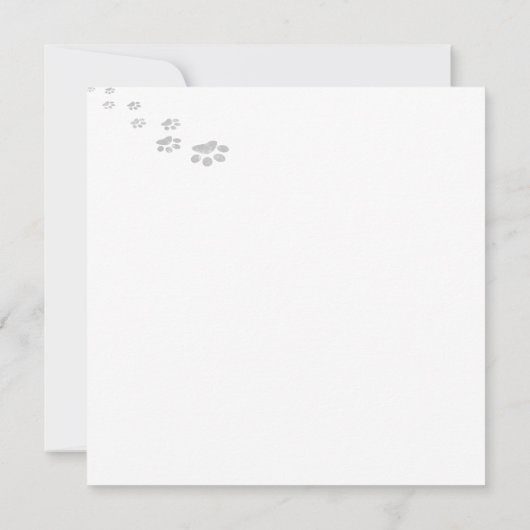 Cat Flat Card fallenlassen (Rückseite)