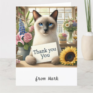 Cat florist "Senden Sie purfect Dankbarkeit mit un Dankeskarte