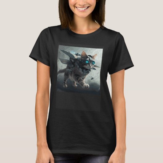 Cat Flying War T-Shirt (Vorderseite)