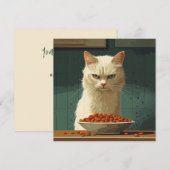 Cat Food Strike Einladung (Vorne/Hinten)