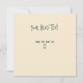 Cat Food Strike Einladung (Rückseite)